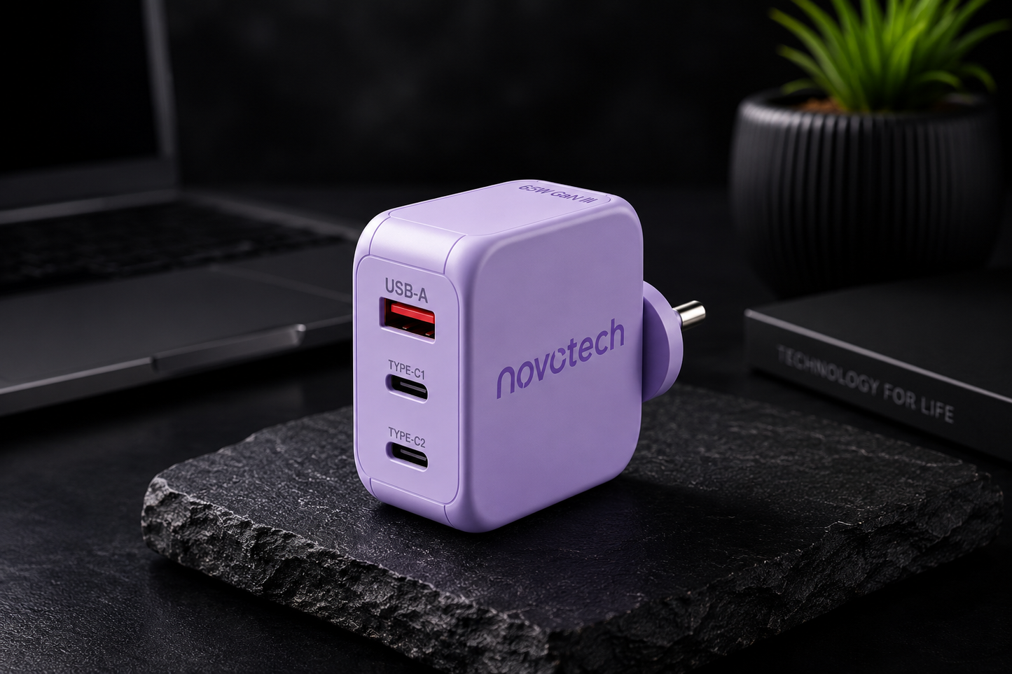 65W GAN III CHARGER - Nonchalant Purple
