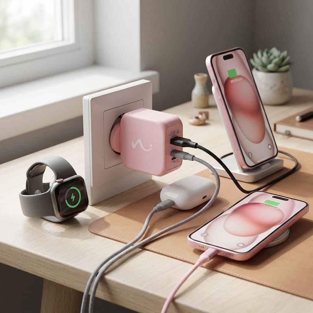 65W GAN III CHARGER - BBG pink