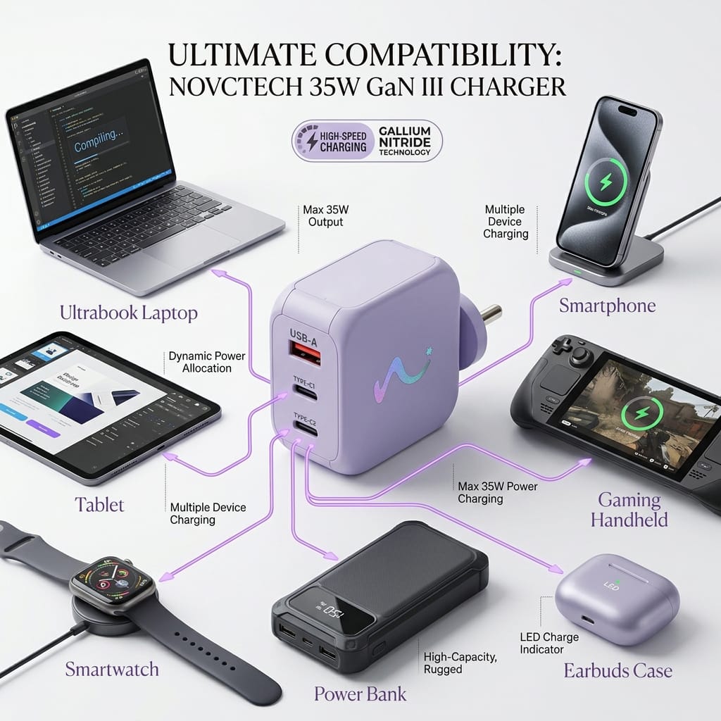 65W GAN III CHARGER - Nonchalant Purple